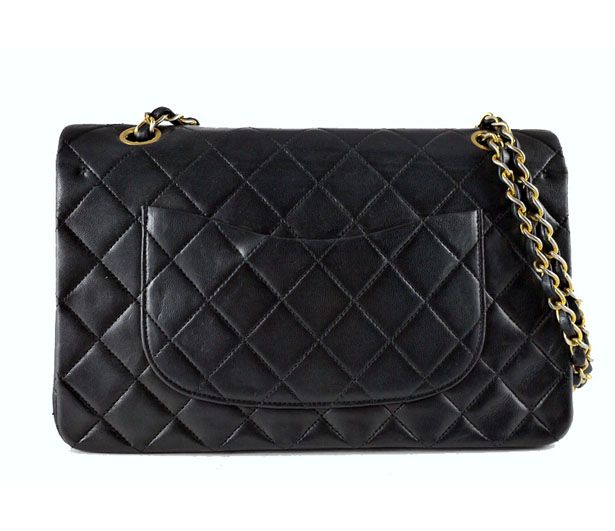   CHANEL Classic Black Lamb 2.55 Coco Double Flap Bag Purse  