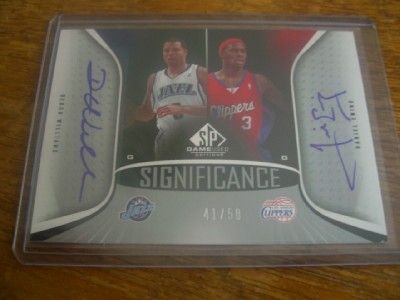 SIGnificance DUAL Deron Williams Ewing AUTO SD WE 06 07  