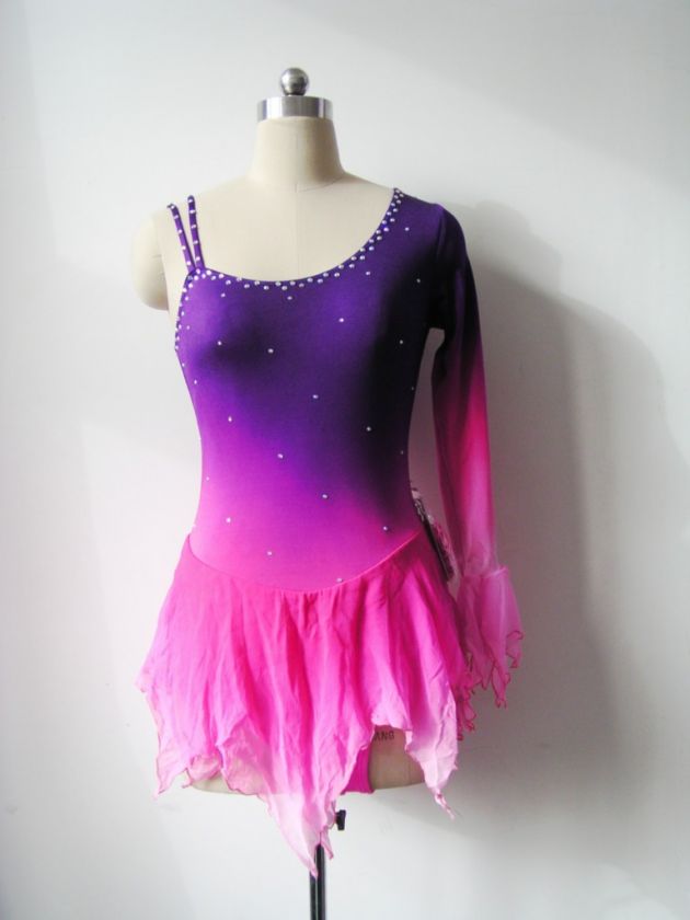 Vestido patinador de leotardo hermoso de la gimnasia rítmica de Grils