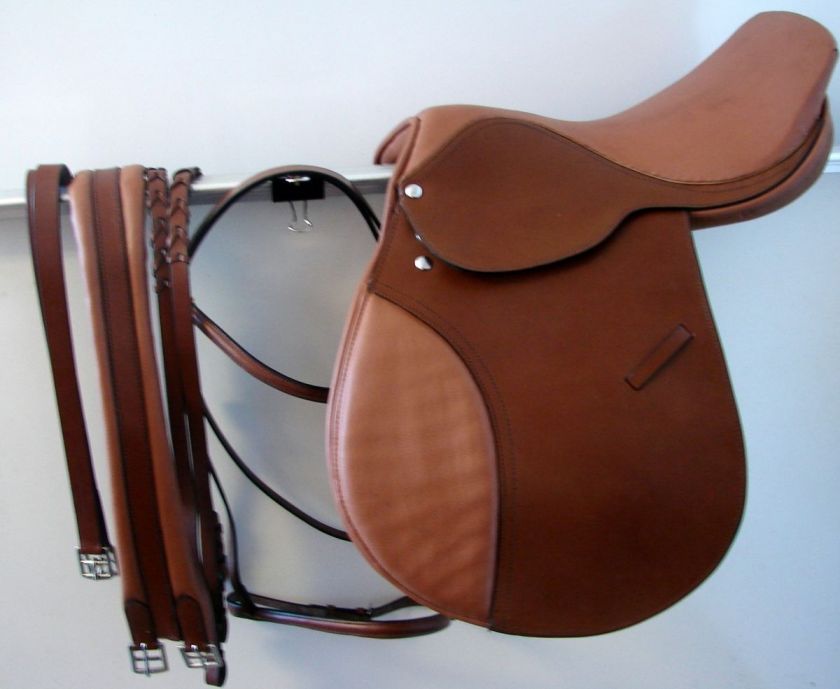 Quality 17 TAN Closecontact Saddle Pk Chafeless girth  