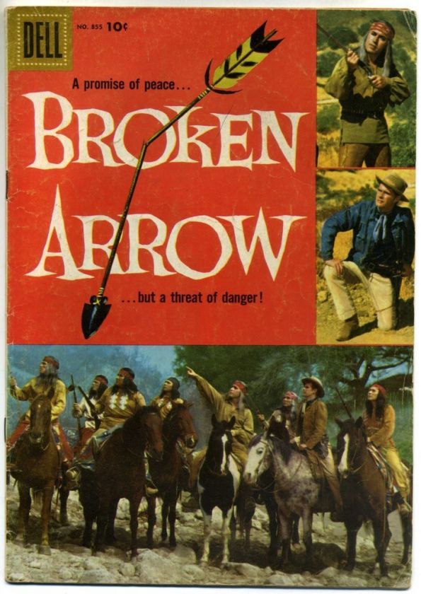 FOUR COLOR #855 BROKEN ARROW (TV) (DELL 1957) Photo c  