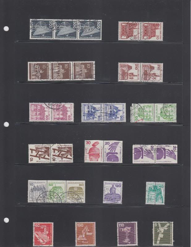 GERMANY STAMP COLLECTION ALBUM PAGE SET LOT SHEET  