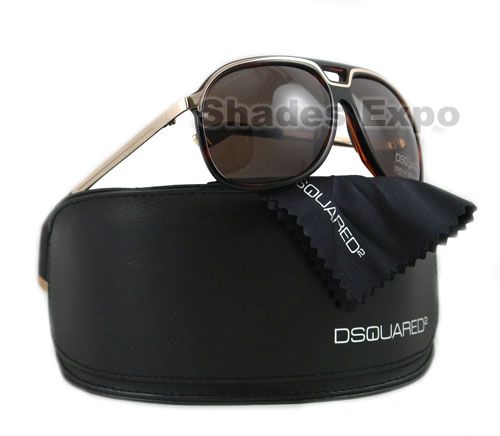 NEW DSQUARED SUNGLASSES DQ 0061 BLACK 56E DQ61 AUTH  