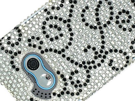 RHINESTONE BLING CRYSTAL FACEPLATE HARD CASE COVER LG NEON GT365 KS360 