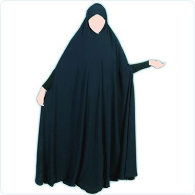 Dark blue feet L. Khimar 66IN Hijab Abaya jilbab scarf  