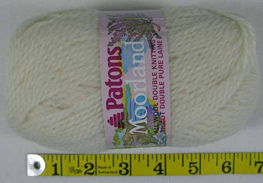 10 SKEINS OF VINTAGE PATONS MOORLAND WOOL YARN (#0400)  