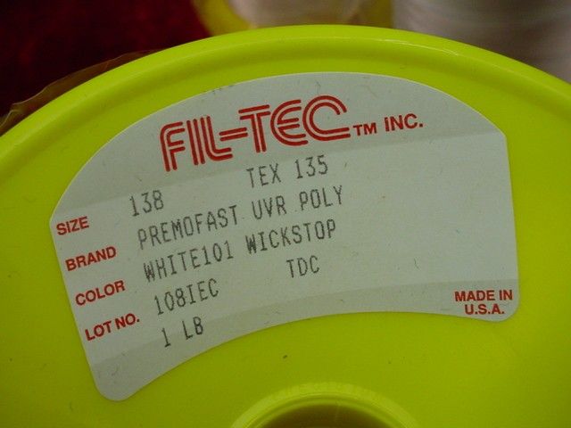 Roll FIL TEC Premofast POLY UVR Monocord THREAD WHITE  