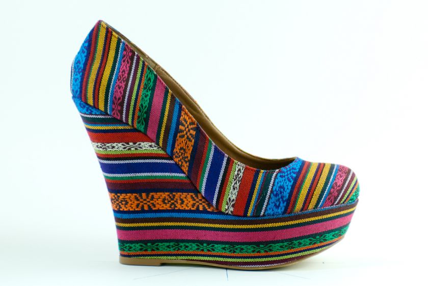 Steve Madden   Pammyy Wedge Pump, Bright Multi  