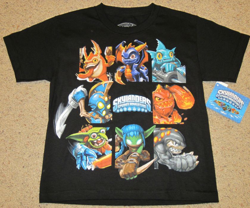 Skylanders Black T Shirt Size Youth Medium  Officially Licensed   Free 