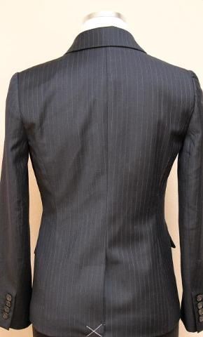 240 JCREW 1035 Pinstripe Jacket in Super 120s Wool 0P Navy  