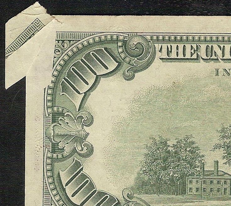 AU 1969 $100 DOLLAR BILL BUTTERFLY GUTTER FOLD ERROR FED RES NOTE Fr 