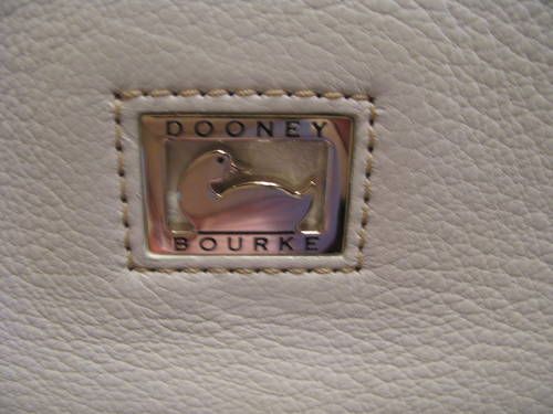 Dooney & Bourke Dillen II Janine IVORY WHITE Leather Satchel Handbag 