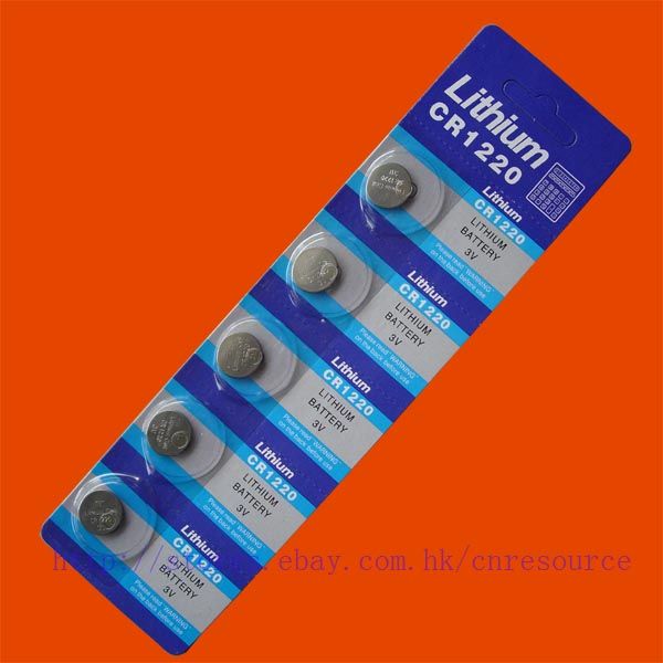 5PCS CR1220 BR1220 1220 LITHIUM BATTERIES FREESHIP  