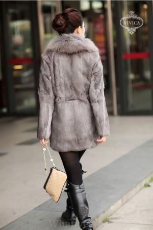 Womens Warm Rabbit Winter Fur Coat Jacket 5 Colors C30  