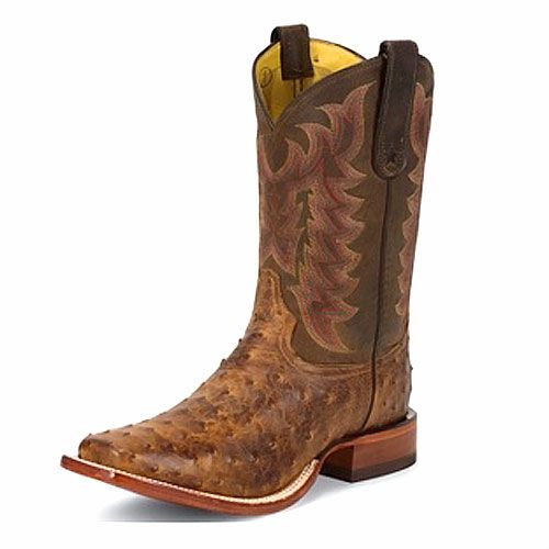 Mens TONY LAMA 11 Boots Chocolate Ostrich Skin E9452  