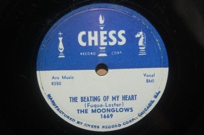 ZZ~78~CHESS 1669~THE MOONGLOWS~BEATING OF MY HEART  