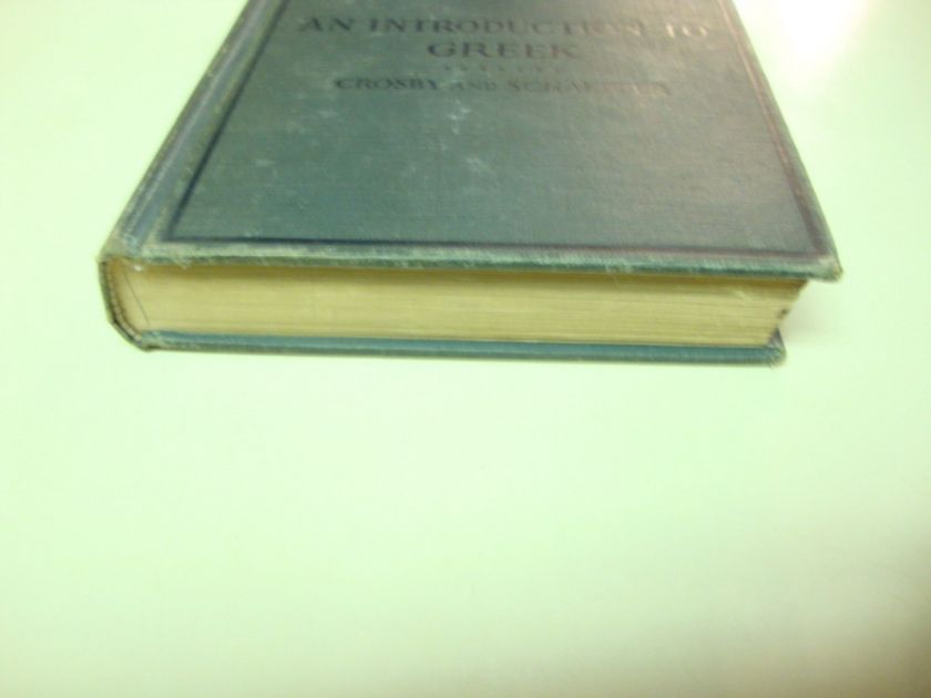 Introduction to Greek 1928 Language Study School Book  