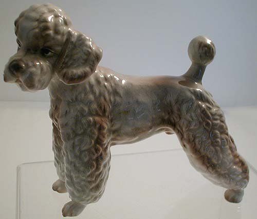 1950s POODLE Figurine in Fine Bone China  