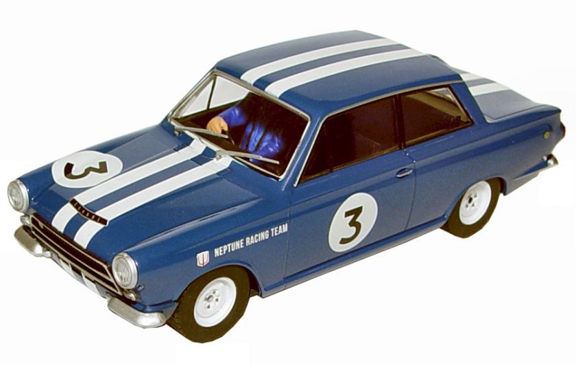 SCALEXTRIC Ford Lotus Cortina MK1 1964 #3 Slot Car #C3210  