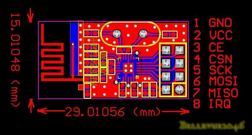   open area 520m 2mbps 750m 1mbps 1000m 250kbps size 45 54mm 16 46mm