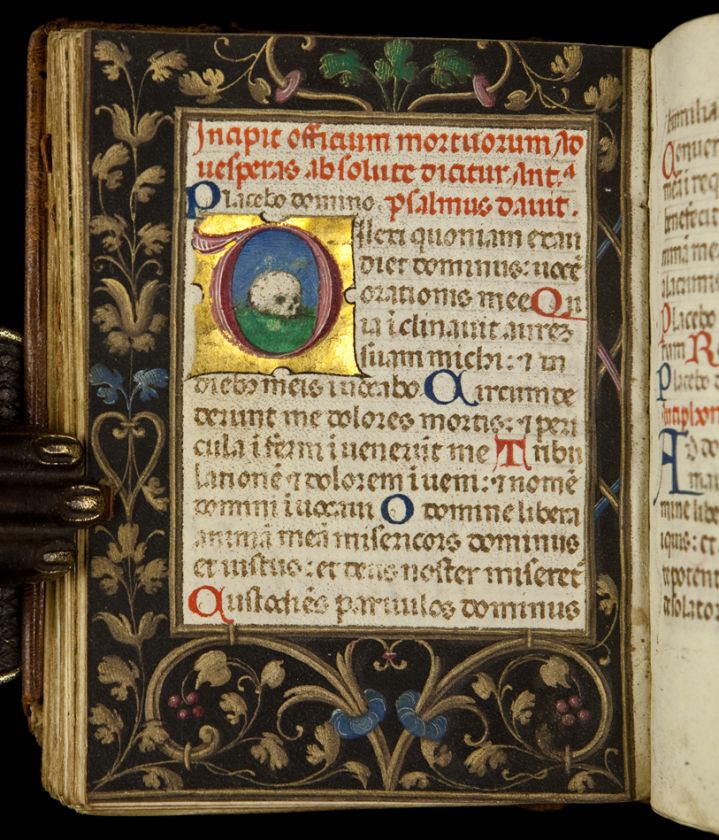 ca.1470 ILLUMINATED BOOK OF HOURS Medieval VELLUM MANUSCRIPT Italian 