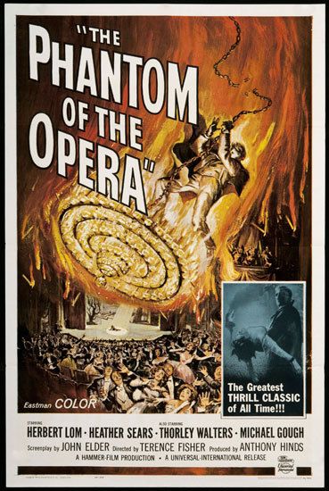 The Phantom of the Opera 1962 Orig Movie Poster 1 Sheet  