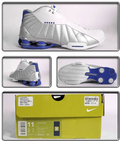   BB4 White/Lapis Sz.11 OG 830218 141Original Vince Carter 2001 VC Retro