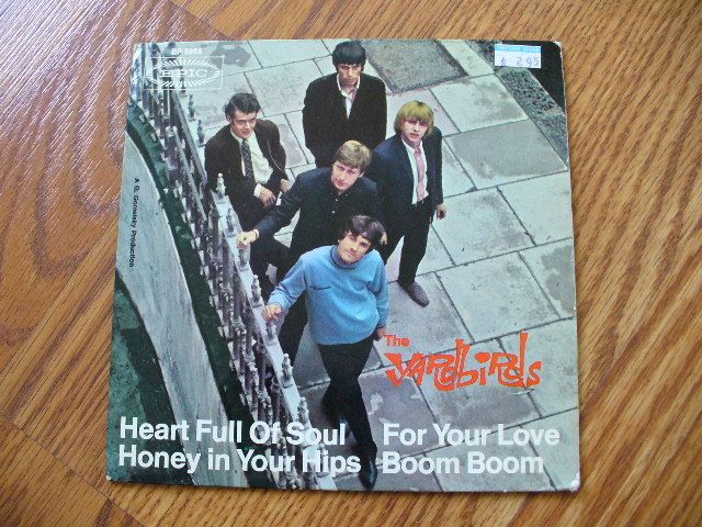 YARDBIRDS Heart full of Soul German Ep Picture Sleeve  