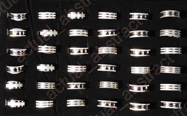 Free Rings #7 11 stainless steel wholesale36pcs+tray  