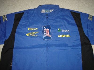 NEW SUBARU STI RALLY RACING JACKET WRX BLUE BLACK LARGE