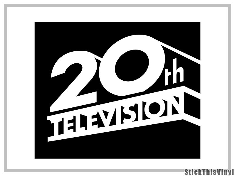 20th Century FOX Television Decal Vinyl Sticker (2x)  