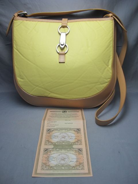 HUNTING WORLD Shoulder bag w/Guarantee Card Auth.#2282  