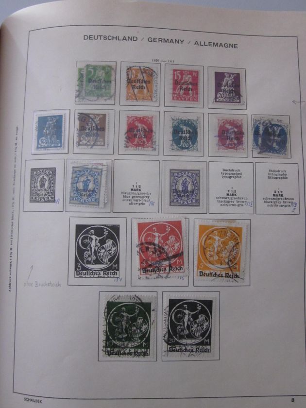 GERMANY REICH used collection 1875 1923 high value  