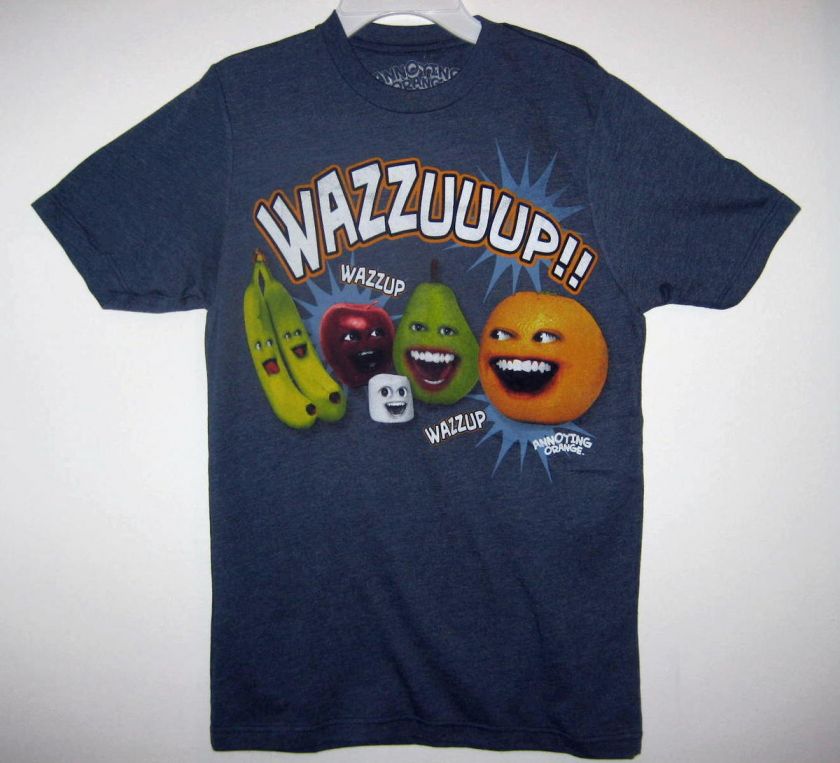 Annoying Orange Apple Wazzup T  Shirt  