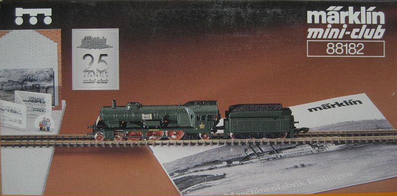 Marklin Z 88182; Steam loco Wurttemberg class C, boxed  