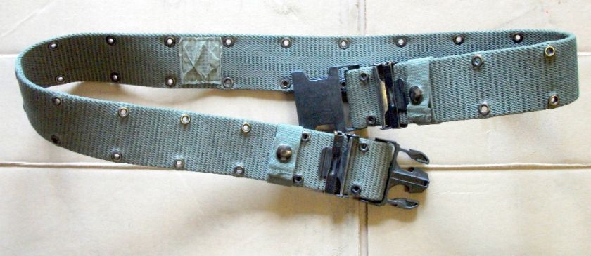 US MARINES Pistol Web Belt, Black Buckle, Large. NEW  