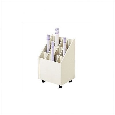 Safco Products Mobile Roll File (12 Tubes) 3042 0073555304206  