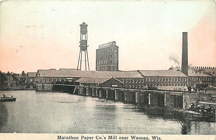 WI WAUSAU MARATHON PAPER COMPANY MILL 1912 R24805  