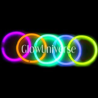 1000 8 Glow Sticks Bracelets Neon Colors Party Favors  