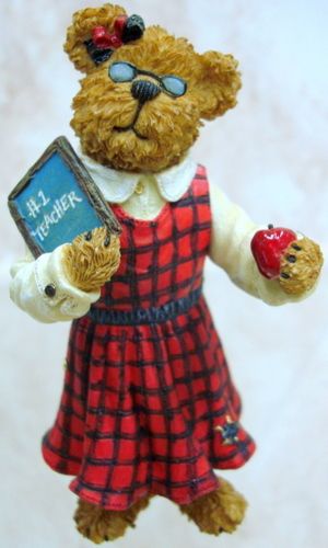 BOYDS BEARS Miss Tuttle RESIN Apple TEACHER 1E 3264  