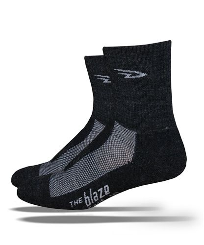 DEFEET socks Blaze Charcoal 1p Merino Wool  