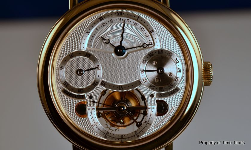 BREGUET TOURBILLON PERPETUAL REFERENCE 3757 18K YELLOW GOLD GUILLOCHE 