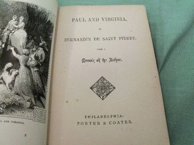 Paul and Virginia saint pierre HC UNDATED NICE BOOK  