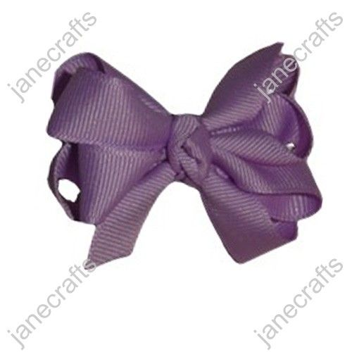 Solid Grosgrain Chunky Boutique Girl/Baby Hair Bows 24PCS 