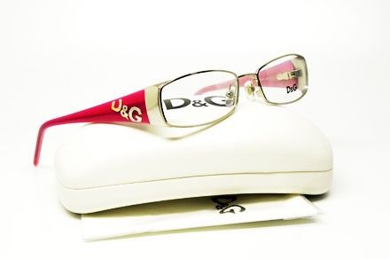 LAST DOLCE & GABANNA DD 5037 101 S.52 RX GLASSES PINK SILVER METAL 