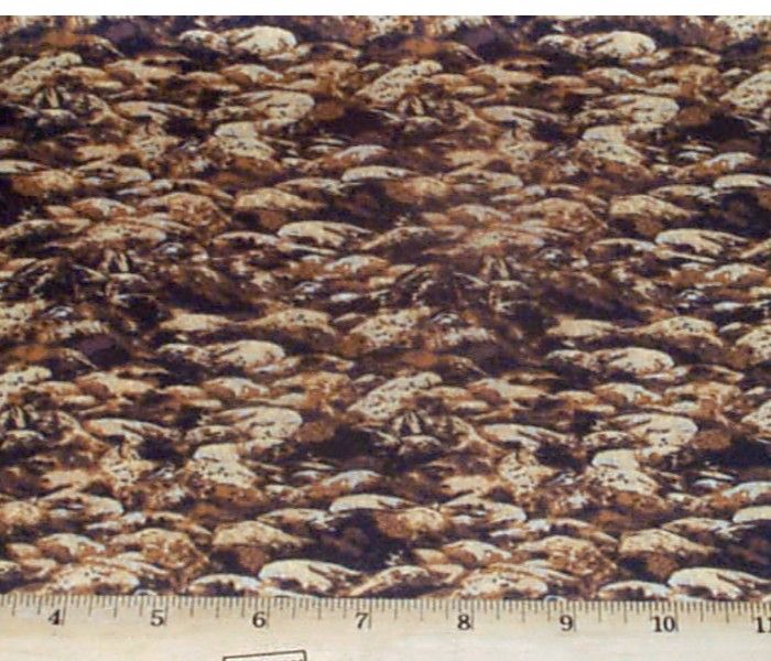 River Rocks Reel em In Landscape Quilt Fabric 1/2yd  