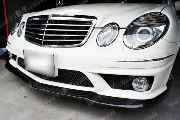 Carbon Fiber Mercedes Benz W211 E63 Add On Front Lip  