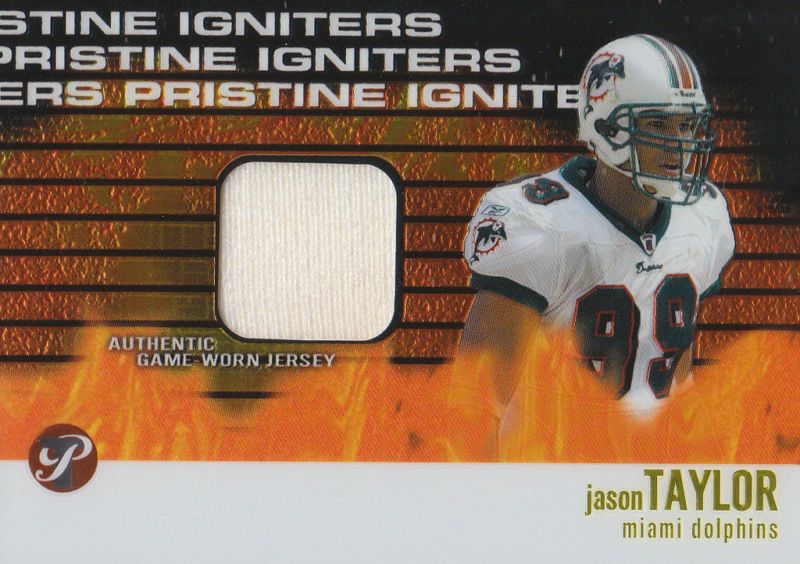 2003 TOPPS PRISTINE IGNITERS JERSEY JASON TAYLOR JETS  