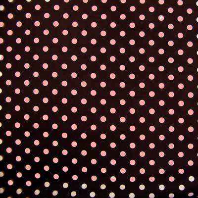 Michael Miller~DUMB DOT~COCOA Brown Pink Fabric /Yd. Polka Dot Dots 
