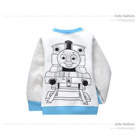   Thomas TheTrain Fleece Long SleeveT Shirt Coat 2 8 Years AF8003  